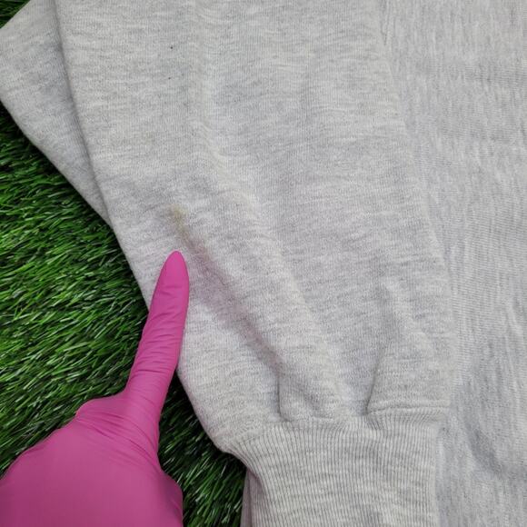 Vintage 90s New-York Jets Sweatshirt L/2XL 22x27 Gray - Picture 5 of 14